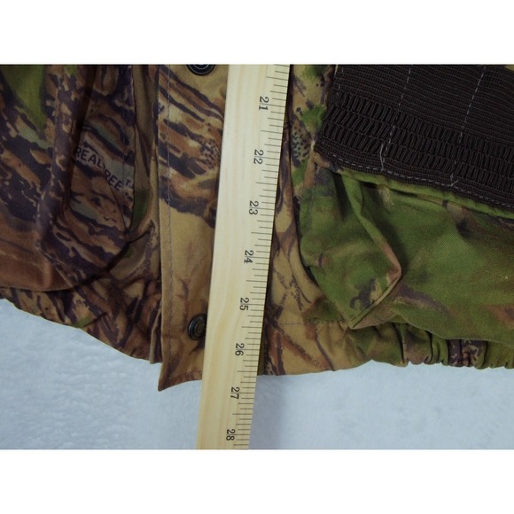 Vintage 10X Gore-Tex Rainwear Mens Medium  Jacket Realtree Camo Hooded Facemask - Picture 7 of 9